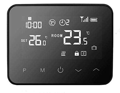 EcoDHOME, Termostato WiFi Universal Comfort.Me Duo con Pantalla táctil, Compatible con Todas Las calderas, alimentación MicroUSB, gestión Inteligente de la calefacción, Alexa y Google Home